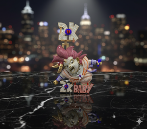 Custom Iced 2K Baby Inspired Anime Hip Hop <b>Pendant</b> Handcrafted 10k 14k 18k Featuring Full Micro Pave Set Diamond - Product Image 6