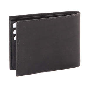 Cartera de Hombre Royaa Vintage, Corta, Delgada, Bifold, de Cuero Genuino Crazy Horse, con Forro de PVC, Bloqueo RFID, Cierre Abierto, Multifuncional 5 - Product Image 2