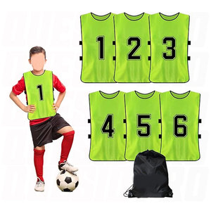 Maillots d'entraînement de football légers et respirants pour jeunes et adultes – Gilets d'entraînement de football pour matchs d'entraînement et entraînements d'équipe - Product Image 1