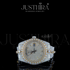 Reloj de Diamantes de Lujo Premium Totalmente Cubierto de Diamantes – Edición Premium Shine Royal Iced Diamond – Pieza de Lujo de Alta Gama - Product Image 5