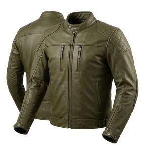 Chaqueta de diseño para hombre, chaquetas de cuero para motociclistas, equipo de motociclista, abrigo de estilo de lujo, venta al por mayor - Product Image 2