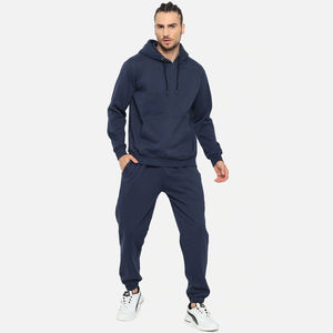 High Quality 100% Cotton Zipper Tracksuit Men Two Piece <b>Set</b> Quick Dry Fashion Sportswear Comfortable Casual Winter Outfit Modern - Product Image 1