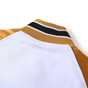 Chaqueta Varsity de Béisbol para Hombre, Gruesa, de 500g, con Recubrimiento, de Buena Calidad, Estilo Color-Block, Ropa Urbana de Invierno, Alpha - Product Image 4