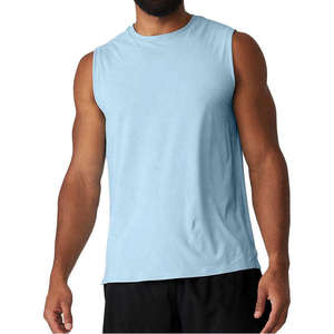Stylish Sun Faded Gym <b>Singlet</b> Tank Top <b>for</b> <b>Men</b> Soft Cotton Breathable Quick Dry Customizable <b>for</b> All Training Casual - Product Image 1