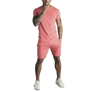 Good Quality Latest Design All Colors Fashionable Front Pocket Summer Men Shorts <b>Sets</b> Custom Logo Streetwear 2Piece <b>Sets</b> Casual - Product Image 1