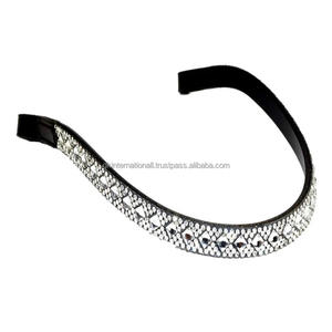 Cristales personalizados, diamantes de imitación, cadena ostentosa, banda para la frente de caballo de cuero personalizada y accesorios para caballo a precio mayorista - Product Image 4