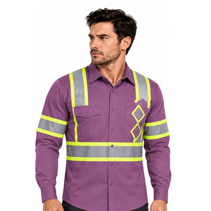 Chemises de travail haute visibilité EAZWEARS pour hommes – Vêtements professionnels, commande en gros, fournisseur de vêtements de travail, acheteur, usine, uniforme, approvisionnement, étiquette - Product Image 3