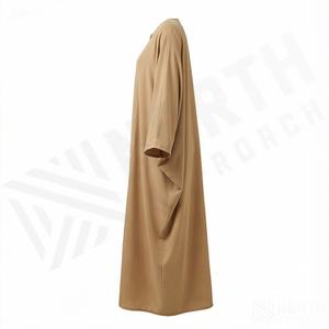 Abaya de qualité supérieure, nouveau style, vêtements musulmans pour femmes, couleur personnalisée, robe islamique modeste rayée pour femmes, vêtements en gros - Product Image 3