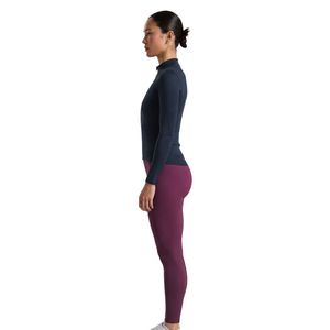 Women's Navy Blue <b>Long</b> <b>Sleeve</b> <b>Cycling</b> <b>Jersey</b> Full Zip Performance Road Bike Top - Product Image 3