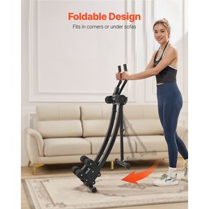 Appareil d'entraînement abdominal à double piste, capacité de charge 440 lb, équipement de gym à domicile, entraîneur abdominal pour femmes - Product Image 6