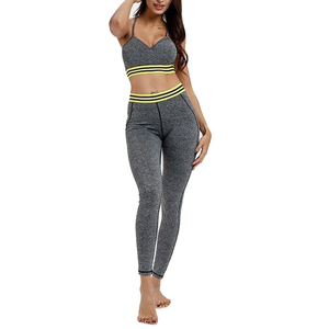 Ensemble de yoga personnalisé à faible MOQ pour femmes, best-seller, léger, couleur unie, vêtements de fitness pour femmes, ensemble de yoga en vente - Product Image 2