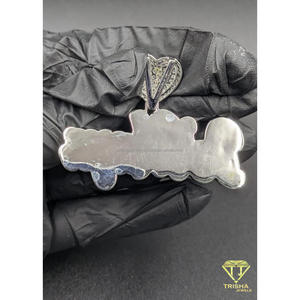 Iced Out Heart <b>Name</b> Pendant Moissanite Diamond Hip Hop <b>Necklace</b> <b>Custom</b> Bling Jewelry Gift - Product Image 4