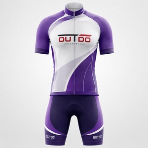Tenue de cyclisme personnalisée, vêtements de performance, uniforme de cyclisme conçu avec un tissu extensible léger pour le cyclisme sur route et en montagne - Product Image 1