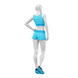 Custom Eco Friendly Lightweight Seamless Sports Set Yoga Sets 100% Polyester <b>Elastic</b> Waist <b>Belt</b> Tank Top Gym Shorts Fitness Wear - Product Image 3