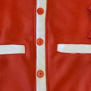 Customizable 100% Cotton Long Sleeve Casual Rib <b>Pullover</b> <b>Sweater</b> Red Fashion Cardigan for College & University Winter Wear - Product Image 3