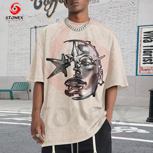 Camiseta de Manga Corta con Estampado Gráfico de Algodón Extra Grande Personalizada, Ropa Urbana, Fabricante de Ropa Personalizada - Product Image 5