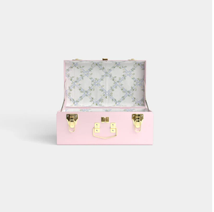 Classic <b>Blue</b> Metal Jewelry <b>Box</b> <b>storage</b> trunk <b>box</b> with Gold Hardware <b>Storage</b> Case for Wardrobe Use household usage home decor - Product Image 5