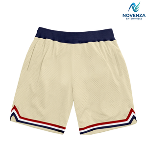 กางเกงบาสเก็ตบอลโพลีเอสเตอร์ 100% แบบสั่งทำพิเศษ สไตล์ย้อนยุค มีหลายสีให้เลือก โดย Novenza - Product Image 3