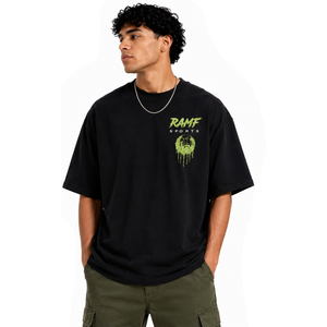 Bulk <b>Mens</b> Short Sleeve T Shirt <b>Black</b> Cotton Crew Neck Tee Custom Logo Manufacturer Color Blocked T Shirts - Product Image 3