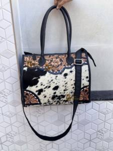 Bolso de mano de cuero con grabado artesanal, estilo bohemio vintage, de piel de vaca, hecho a mano, bandolera, última moda 2026 - Product Image 5