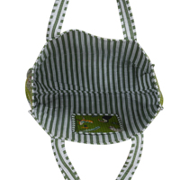 Sac fourre-tout en coton matelassé réversible, léger, durable, lavable, écologique, fait main, style bohème, imprimé animaux de la jungle, été