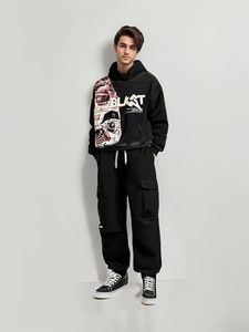 Sudadera Retro Y2K Gótica Casual con Estampado de Letras y Calaveras, Sudadera de Moda para Hombre, Ropa Harajuku para Hombre - Product Image 3