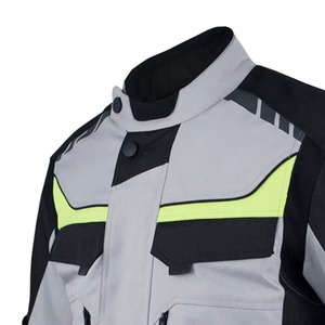 Vêtements de sport pour moto de course, veste en polyester/coton coupe-vent de haute qualité avec logo imprimé sur le devant, couleur grise pour hommes - Product Image 5