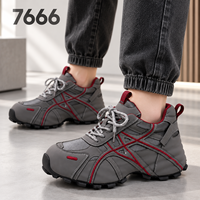 Baskets mode à lacets pour femmes, à semelle épaisse, avec design à panneaux superposés, chaussures de marche quotidiennes, logo personnalisé, fabricant de marque privée, tout inclus