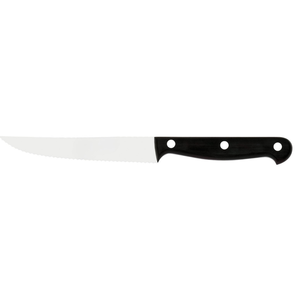 Cuchillos profesionales para carne con hoja dentada, mango negro con triple remache y hoja de acero inoxidable para cortar carne en restaurantes - Product Image 2