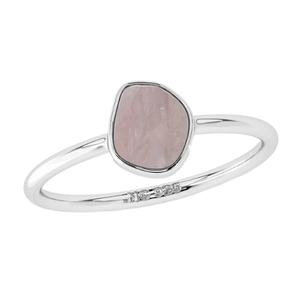 แหวนเด็กเงินแท้ 925 แบบซ้อนได้ ประดับพลอยไพลินสีน้ำเงินทรงหยาบธรรมชาติ ดีไซน์เก๋ไก๋ทันสมัย เหมาะสำหรับงานปาร์ตี้ - Product Image 2