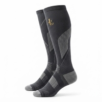 Chaussettes de compression, chaussettes athlétiques de qualité supérieure, matériau extensible respirant, ajustement confortable et de soutien, idéales pour la course à pied et le cyclisme