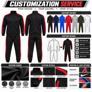 Conjunto de Chaqueta y Pantalones Deportivos Ligeros Sublimados Personalizados para Atletismo, Traje de Calentamiento para Equipos, Ropa Deportiva OEM ODM - Product Image 4
