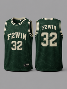 F2WIN Basketball Jersey White <b>Blue</b> <b>Mesh</b> Sleeveless Tank <b>Top</b> Breathable Quick Dry Sublimated Print Adult Unisex Regular Fit OEM - Product Image 5