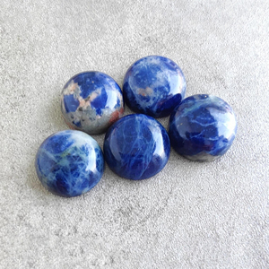 Sodalita Natural Grado AAA, Forma de Cabujón, Parte Posterior Plana, Calibrada, Azul, Piedra Preciosa Suelta, Certificada por Terceros, Todos los Tamaños, Venta al Por Mayor - Product Image 5