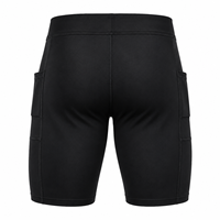 Shorts de compression de course pour hommes OEM ODM avec cordon de serrage, taille mi-haute, séchage rapide, poches écologiques, 90% polyester 10% élasthanne