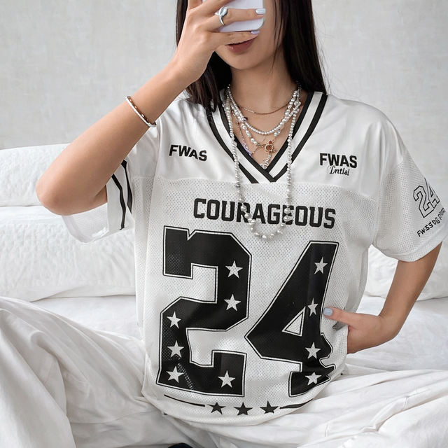 Vintage Y2K Baseball Unisex Jersey Custom Silk Screen Printed Breathable Eco-Friendly V-Neck T-shirt American Football Jersey