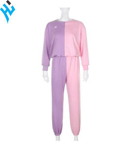 Survêtement 100% coton coloré pour femmes, nouveau Design, Logo brodé personnalisé, offre spéciale - Product Image 3