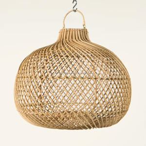 High Quality Handmade <b>Natural</b> Rattan Lampshade Modern Style Sustainable Large Pendant <b>Light</b> <b>Light</b> Covers Living Room Bedroom - Product Image 5