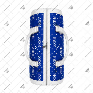 กระเป๋าเดินทางแบบสั่งทำขายส่งลายสมาคมนักศึกษาหญิงกรีก Zeta Phi Beta พร้อมหูหิ้วหนังเทียม - Product Image 4
