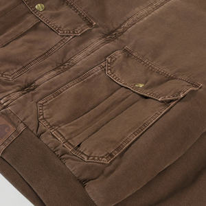 Custom Men’s Vintage 100% Cotton <b>Canvas</b> Safari <b>Jacket</b> – Lined Oversized Boxy Windproof <b>Work</b> Coat, Collared Fashion Outerwear - Product Image 4