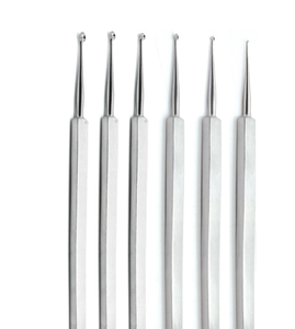 Juego de Curetas para Calázion Meyhoefer, 6 Piezas, Instrumentos Quirúrgicos ORL, Nylon, Manual, Certificado CE - Product Image 1