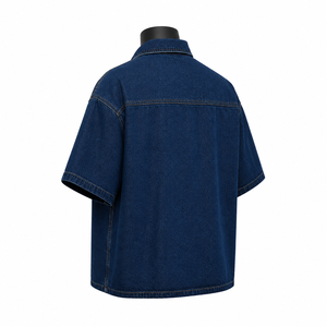 Proveedor de Camisas de Mezclilla para Hombre al por Mayor, Camisa Casual de Gran Tamaño con Botones, Estilo Urbano - Product Image 5