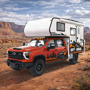 Camper 4x4 tout-terrain personnalisé toutes saisons, isolé, étanche, moderne, pour camionnette à plateau, résistant au froid, solaire, léger - Product Image 1
