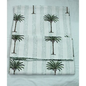 Personalized Use <b>Indian</b> Kantha Bedspread & <b>Quilt</b> Handmade Printed Cotton Washable Soft Eco-Friendly Housewarming Gift - Product Image 1