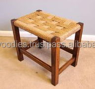 Eco-Friendly Farmhouse Style Low Price <b>Wooden</b> <b>Stool</b> Ottoman Modern Handmade Outdoor Foot <b>Stool</b> for Living Rooms - Product Image 6
