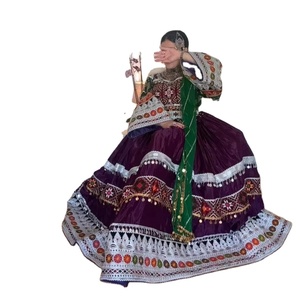 ชุดเดรสทรงอัฟกันสำหรับผู้หญิงผ้ากำมะหยี่ปักลาย100% ยาวเต็มตัวแขนยาวสไตล์อัฟกานิสถาน - Product Image 1