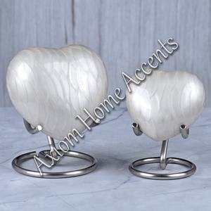 Elegant Pet Memorial Urn With Paw Print <b>Design</b> and Polished Surface for a Dignified Tribute <b>by</b> Axiom Home Accents - Product Image 2