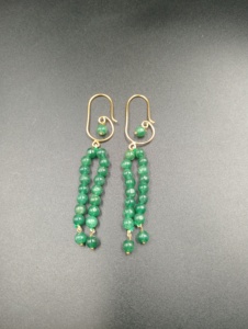 Boucles d'oreilles créoles plaquées or en forme de goutte d'eau, minimalistes, avec perles, pour femme, bijoux à porter au quotidien - Product Image 2