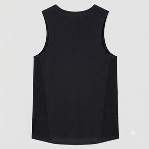 Custom Plus Size 100% Polyester Quick-Drying V-neck Sporty Men's Tank Tops Knitted <b>Sweat</b> <b>Vest</b> Breathable Soft Summer Casual - Product Image 5