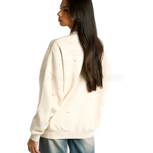 Sweat-shirt confortable pour femme avec strass, finition premium, sweat-shirt élégant pour femme avec strass en vente - Product Image 2